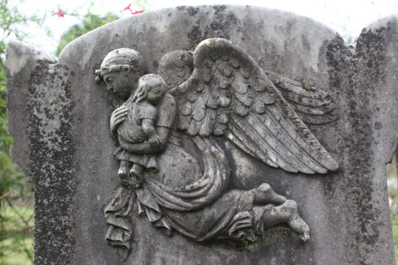 Angel Carrying baby