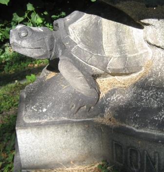 Turtle or Tortoise, Donaldson Monument, Lake View Cemetery, Cleveland, Ohio