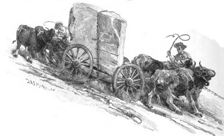 Marble Hauling, Ox Cart