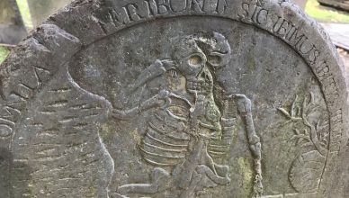 Quarles, Stonecutter of Boston,Skeleton, Kings Chapel Burial Ground