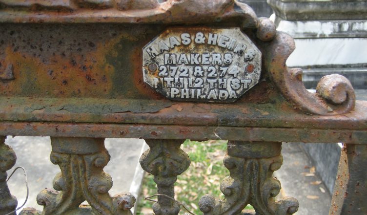 Haas and Heins, cast iron, gate, fence