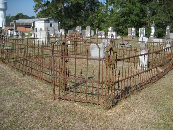 Rogers Fence Co., cast-iron, cemetery fence, gate