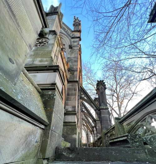 Gothic, Flying Buttresses, Spring Grove Cemetery, Cincinnati, Ohio