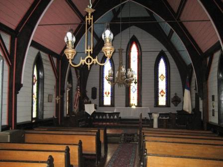 Interior of St. Johns Episcopal Church, Forkland, Greene County, Alabama