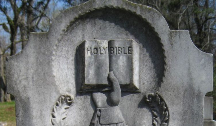Bible, Book, Hand, Greensboro Cemetery