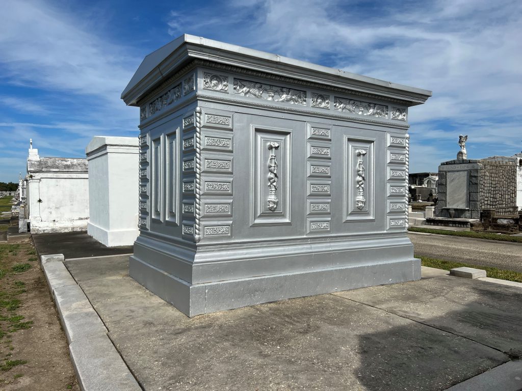 cast iron mausoleum, Wood & Miltenberger