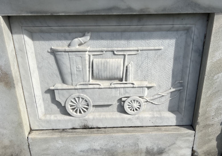 Fire Truck, Cypress Grove Cemetery, New Orleans, Louisiana