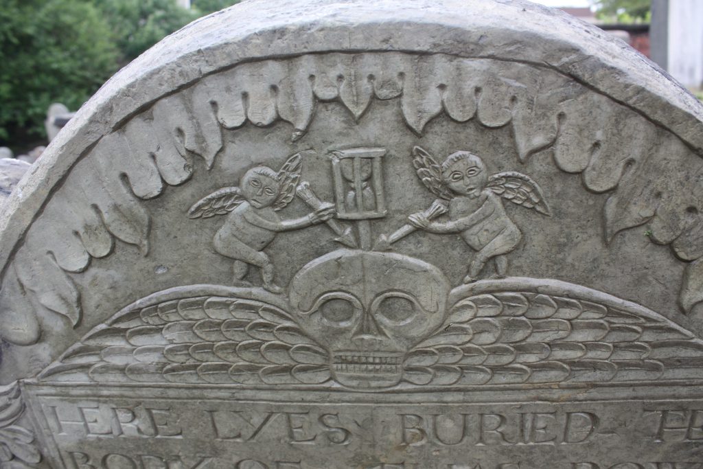 Elias Row, Imps of Death, Phipps Street Burial Ground, Charleston, Massachusetts