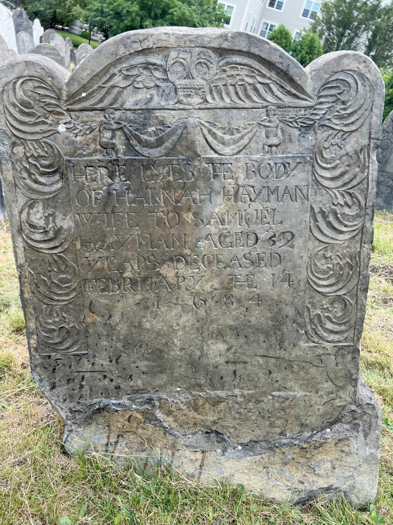 Hannah Hayman, Imps of Death, Phipps Street Burial Ground, Charleston, Massachusetts