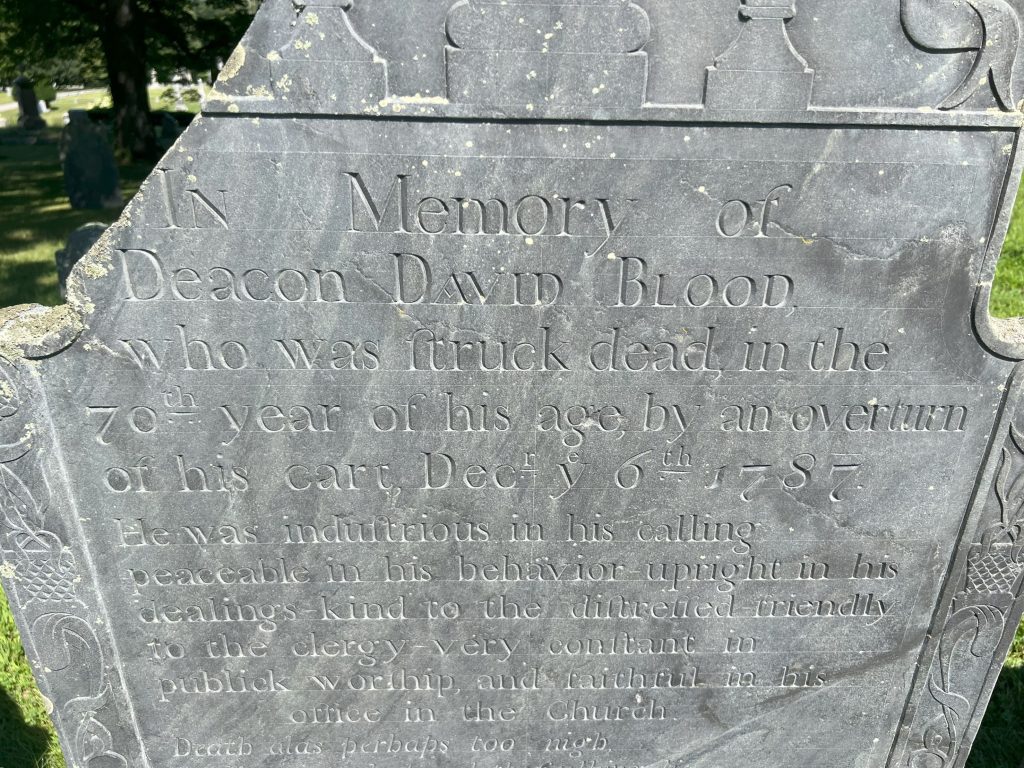David Blood, Story Stone, Overturn of his cart